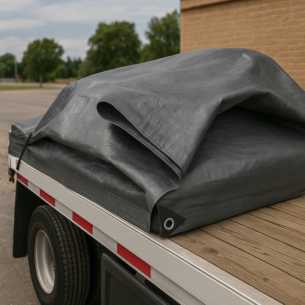Extra Thick Grey Tarpaulin – 200gsm Heavy Duty Multipurpose Tarp for Ultimate Durability and Toughness