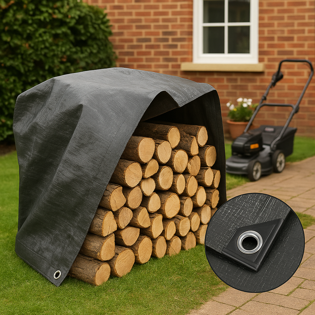 Extra Thick Grey Tarpaulin – 200gsm Heavy Duty Multipurpose Tarp for Ultimate Durability and Toughness