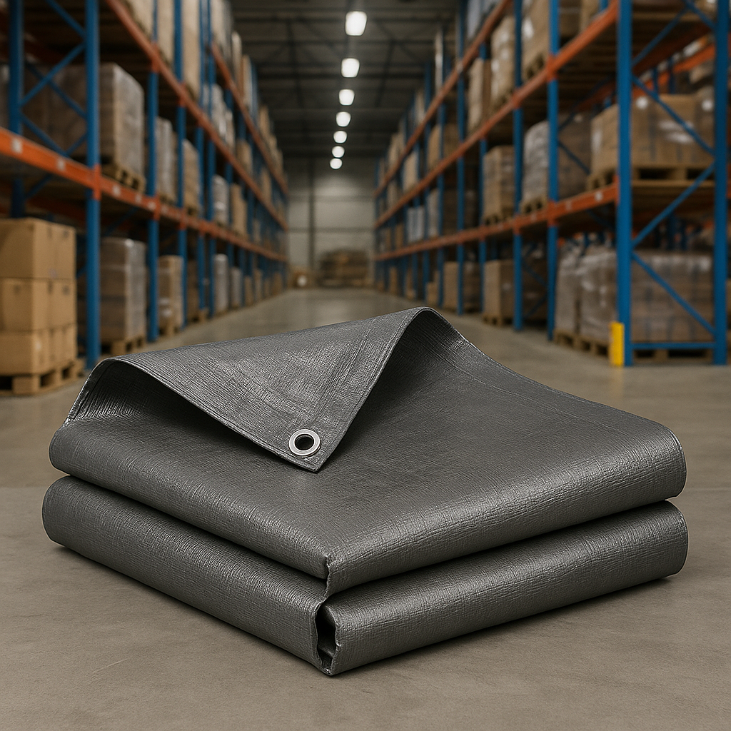 Extra Thick Grey Tarpaulin – 200gsm Heavy Duty Multipurpose Tarp for Ultimate Durability and Toughness