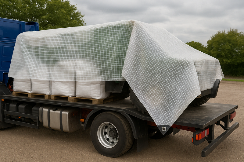 170gsm clear mono tarpaulin sheet – UV protected transparent heavy duty cover – Tarpaulins UK