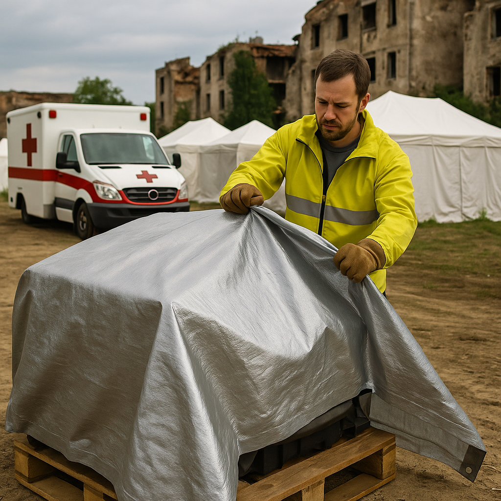 Heavy Duty Silver Tarpaulin 140gsm – Premium Quality Waterproof Tarp Sheet for All Weather Protection