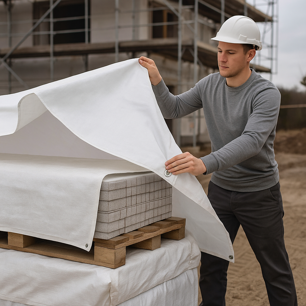 Super White Tarpaulins – 200GSM Waterproof UV-Resistant and Durable Covering for Outdoor Use
