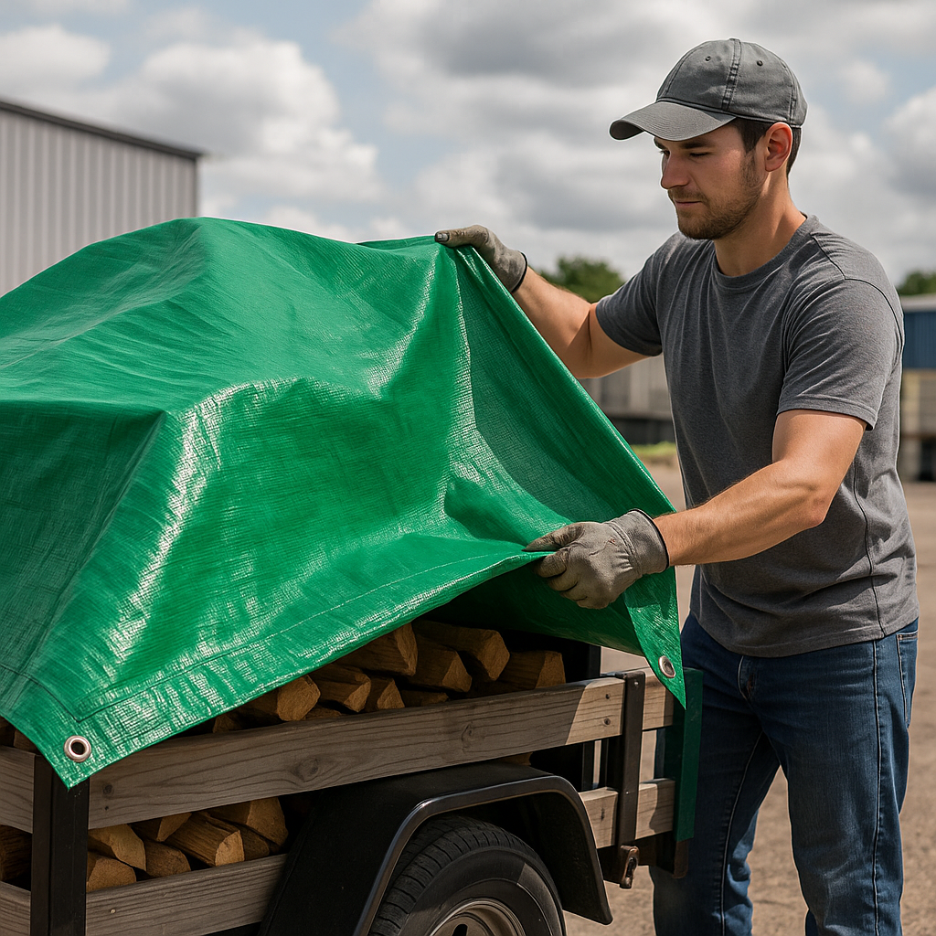 Lightweight Green Tarpaulin 100gsm - Multipurpose Waterproof Cover for All Uses