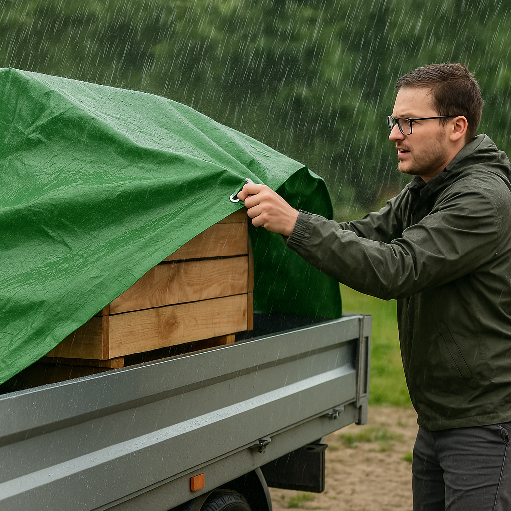Lightweight Green Tarpaulin 100gsm - Multipurpose Waterproof Cover for All Uses