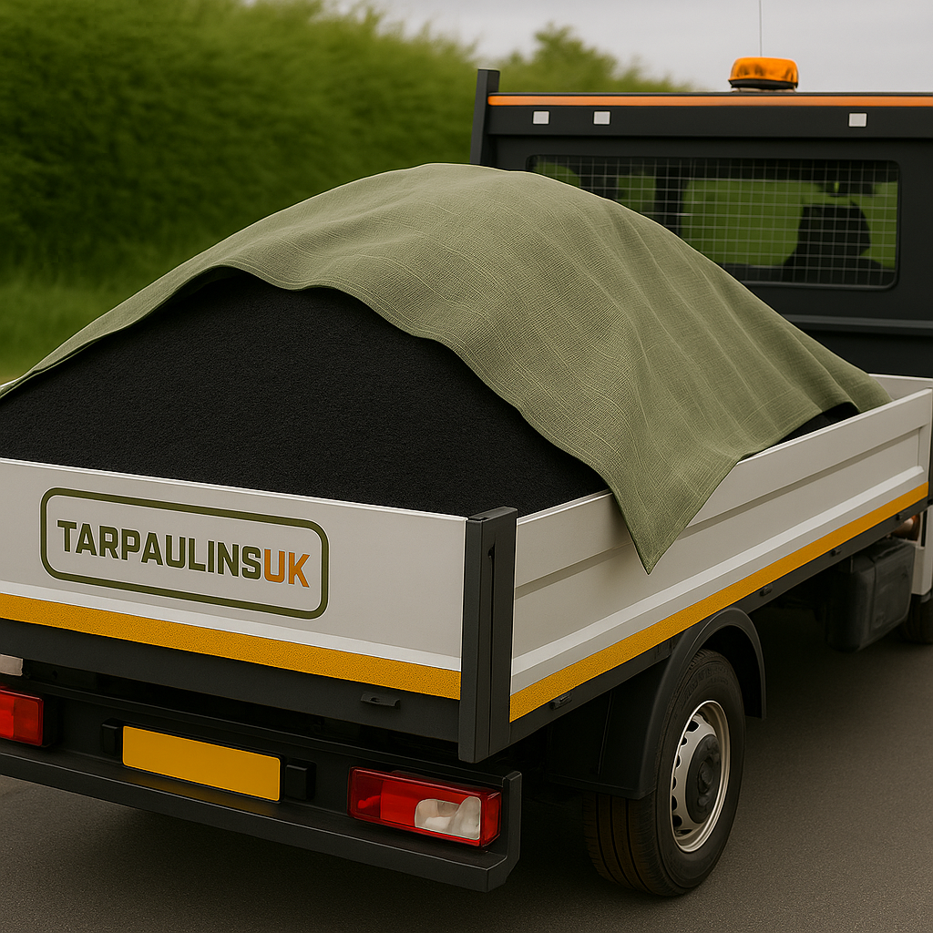 Premium Heavy-Duty Tarmac Jute Sheet Cover – 350 GSM Natural Hessian with Double-Sewn Hemmed Edges, Eyelets & Ropes | Eco-Friendly Breathable Protection for Asphalt & Concrete