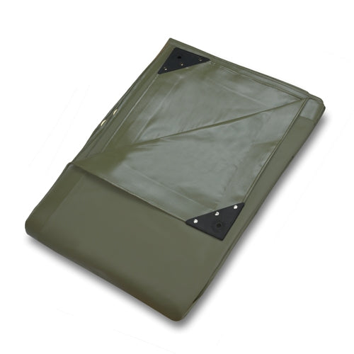 Olive Green PVC Tarpaulins – 560gsm Heavy Duty Waterproof Tarp for Industrial Outdoor  and Groundsheet Use