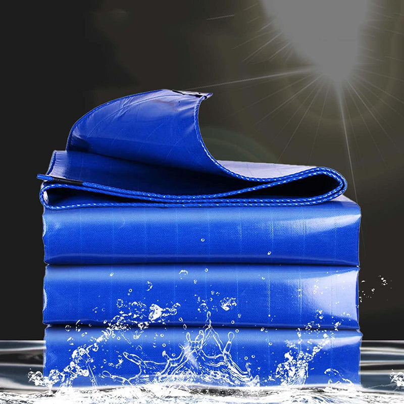 Heavy Duty Waterproof Blue Tarpaulins - 560gsm