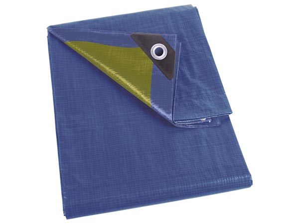 Waterproof Blue/Green Tarpaulin – 110gsm Reinforced Cover for Industrial Use