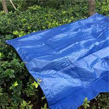 Royal Blue Waterproof Blue/Green Tarpaulin 110gsm