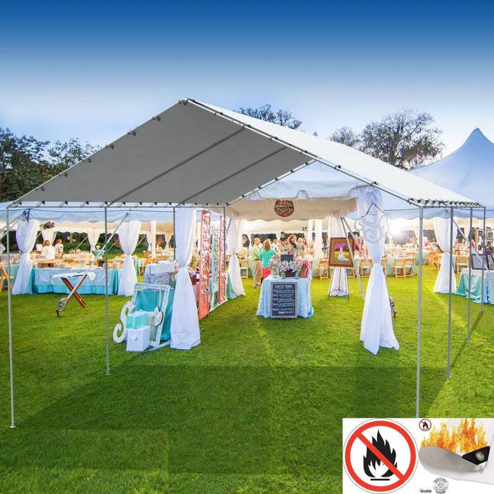 Waterproof White Tarpaulin - 200gsm UV-Resistant Durable Cover for Outdoor Use