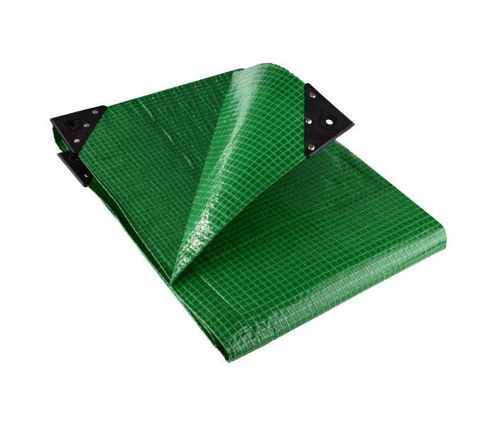 High Quality Waterproof Green Mono Cover Tarpaulin - 170gsm Heavy Duty Durable Cover