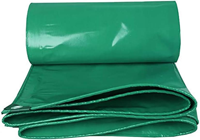 Super Heavy Duty PVC Green Tarpaulin – 570g/m² Ultra Durable Waterproof Tarp for Industrial, Outdoor, and Construction Use