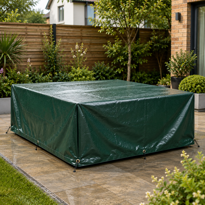 Heavy-Duty Tarpaulin 650gsm - Waterproof Cover Sheet with Reinforced Eyelets (Multiple Sizes)