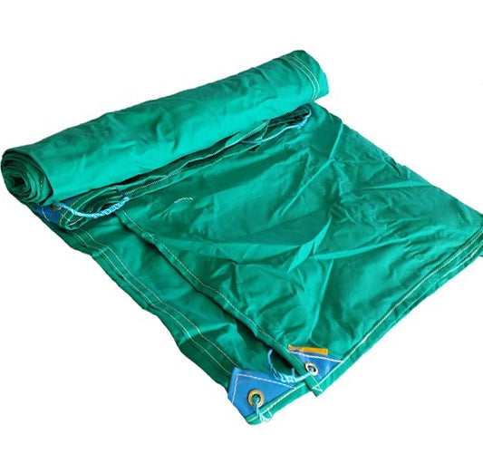 Dark Cyan Heavy Duty Cotton Canvas Tarpaulin 14oz Green