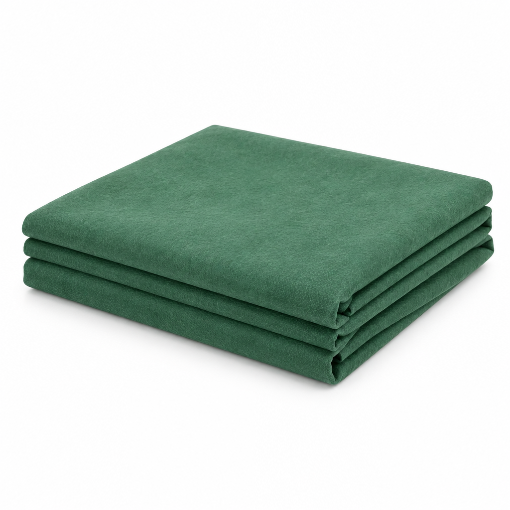 Green 140gsm non-woven polypropylene haystack cover folded