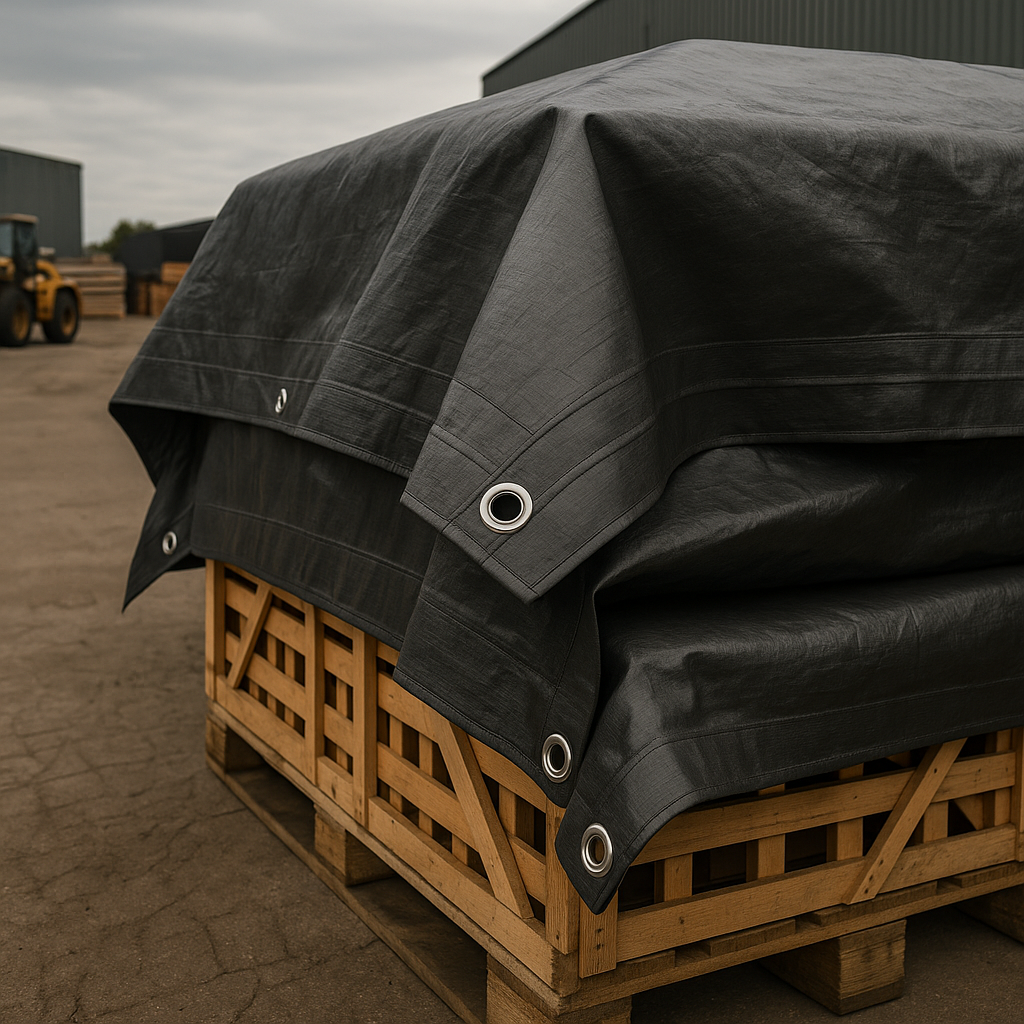 Heavy Duty Silver/Black Tarpaulin 105 GSM – UV Resistant, Reinforced Waterproof Cover for Furniture, Construction, Farm and Vehicle Protection