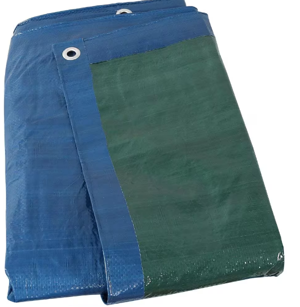 Multi-Purpose Waterproof Budget Tarpaulins - Blue/Green 70GSM Heavy Duty Cover