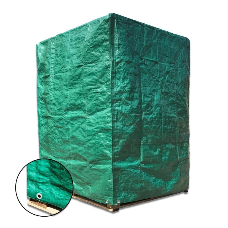 Green Pallet Covers Weatherproof 140gsm