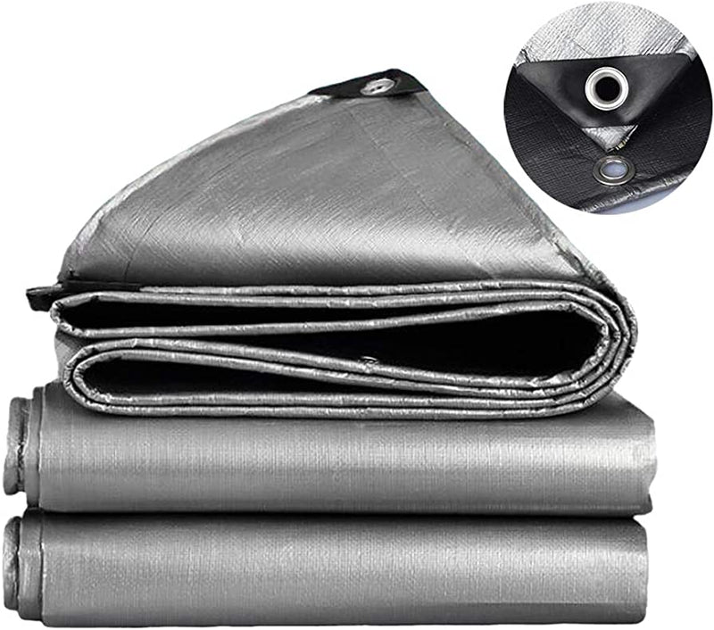 Heavy Duty Silver And Black 260gsm Tarpaulin For Outdoor Use