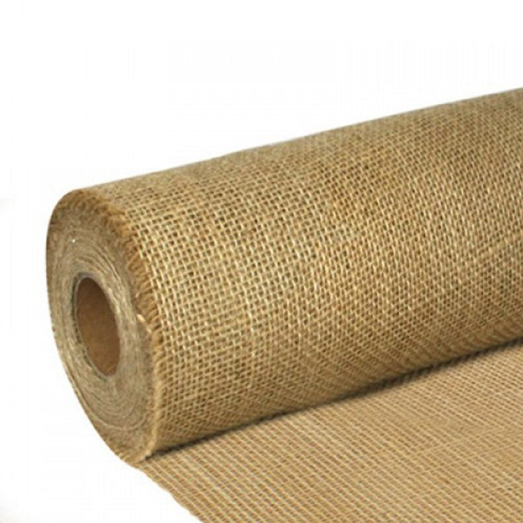 Dark Khaki Natural Hessian Jute Roll - 200GSM