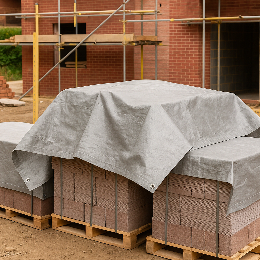 Silver Waterproof Tarpaulin 140 GSM Heavy Duty – Reinforced Corners & Hems | UV-Stabilised, Rotproof & Recyclable | Multi-Purpose Cover for Construction, Garden & Camping