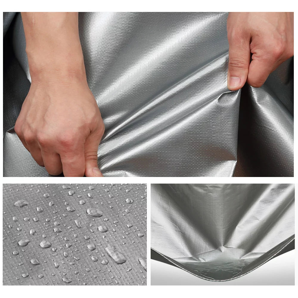 Medium Duty Waterproof Tarpaulin 140gsm – Silver Tarp Sheet for House Protection and Outdoor Camping