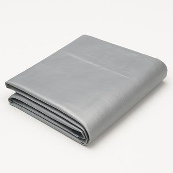 Waterproof & UV-Proof Heavy-Duty Tarpaulin 140GSM Silver Tarp for Cars, Boats & Garden Gear