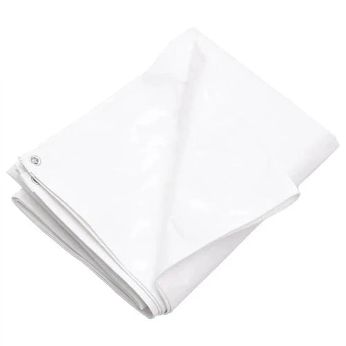 Multipurpose Waterproof White Tarpaulin 100gsm Lightweight Tarpaulin Cover