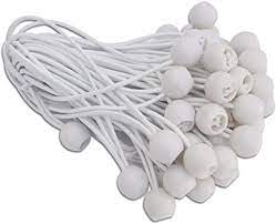 Light Gray High Quality Heavy Duty White Ball Bungees 30cm Tarpaulin Fixing Ball Bungees
