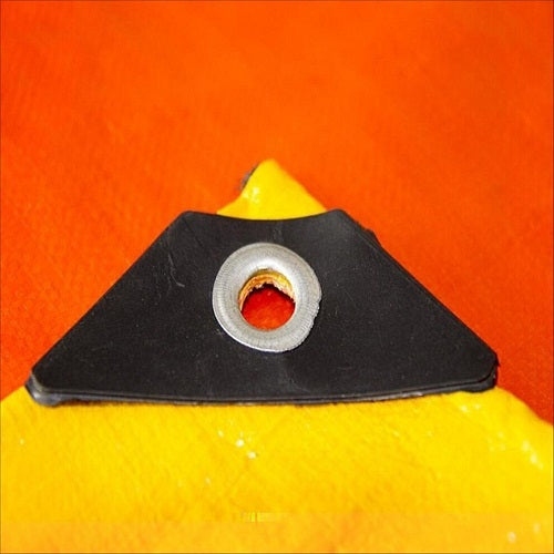 Orange Red Waterproof High Strength Tarpaulin 180gsm Lightweight Flexible Yellow Tarp Cover