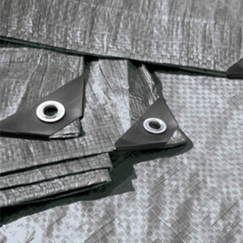 Light Slate Gray Heavy Duty Silver And Black 260gsm Tarpaulin For Outdoor Use