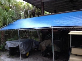 Heavy Duty UV Resistant Blue Tarpaulin 110gsm