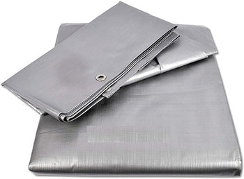 Heavy Duty Waterproof 140gsm Silver Tarpaulin For Furniture Cover Camping