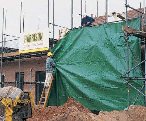 Dim Gray Multipurpose Waterproof Green And Brown Heavy Duty 250gsm Tarpaulin