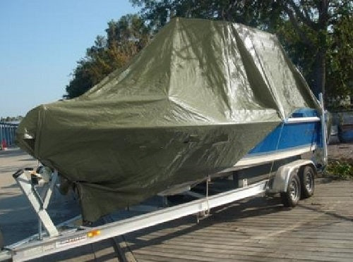 Dark Slate Gray Olive Green Tarpaulin Extra Heavy Duty 560gsm For Boat Covers And Camping
