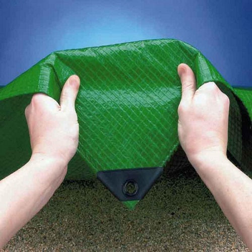 Dark Slate Gray Shrinkproof UV Protected Mono Cover Tarpaulin Green 170gsm