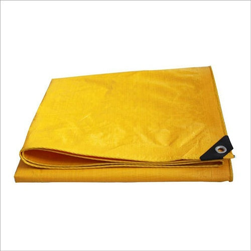 Goldenrod Waterproof High Strength Tarpaulin 180gsm Lightweight Flexible Yellow Tarp Cover