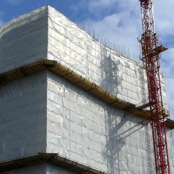 White Flamesafe Monarflex Scaffold Sheeting Fire Retardant