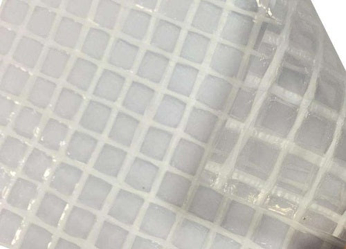 Gray White Scaffold Sheeting Fire Retardant Flamesafe Monarflex