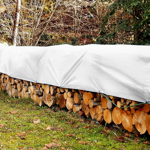 Antique White White Tarpaulin 180gsm High Density Woven Polyethylene Tarp Waterproof