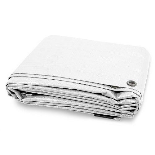 Lavender White Tarpaulin 180gsm High Density Woven Polyethylene Tarp Waterproof
