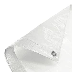 Lavender Multipurpose Waterproof White Tarpaulin 100gsm Lightweight Tarpaulin Cover